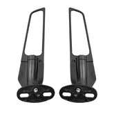 Black Adjustable Wing Fin Rearview Side Mirror For BMW S1000RR Yamaha Kawasaki